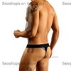 Tanga de eco cuero negro